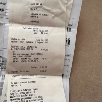 İlk Kullanımda Çalışmayan Islak Paspas İçin 5.000 TL Ücret Talebi Kabul Edilemez