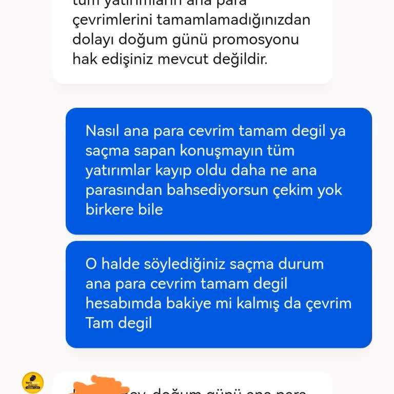 Betsmove Doğum Günü Bonus Şartlarını Sağlamasına Rağmen Bonusum Red Edildi