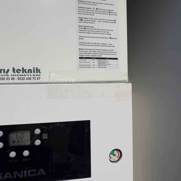 Sanica Isı Kırık Kombi Kapağı Garanti Kapsamında Değiştirilmeli