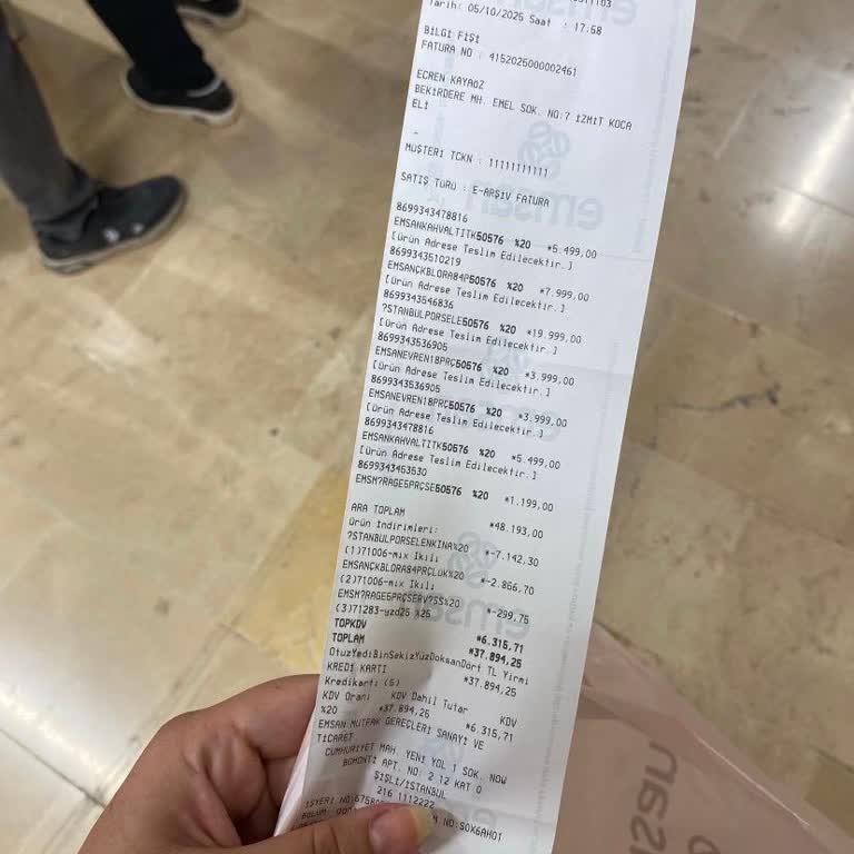 Emsan Mağazasında Eksik Parçalar Ve Verilen Sözlerin İhlali