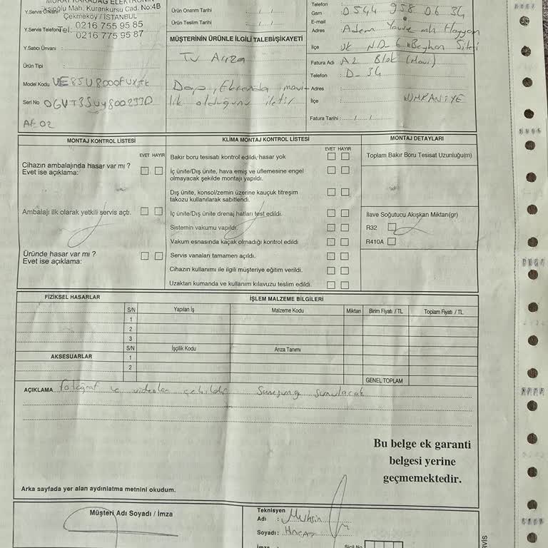 Servis Arızayı Gideremedi, Bilgi Ve İade Talebim Yanıtlanmadı