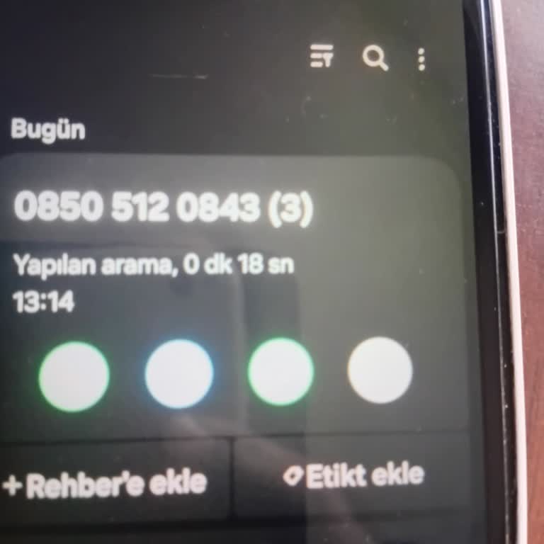 0850 512 08 43 Numaralı Aramaların Durdurulması Ve İncelenmesi Talebi