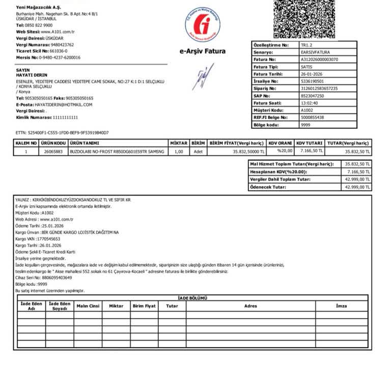 Hasarlı Buzdolabım Alınmadı, İade Süreci Duruyor