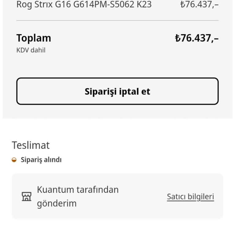 Media Markt Stok ve Fiyat Tutarsızlığı Nedeniyle Sipariş İptali