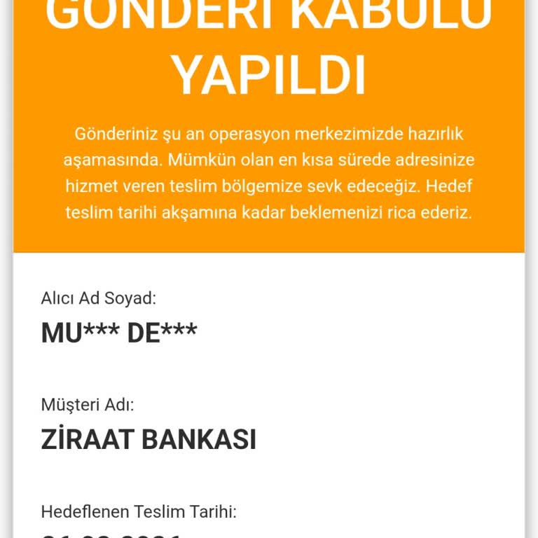 Kredi Kartım Teslim Edilmedi Ve AGT Kurye İletişimsizliği