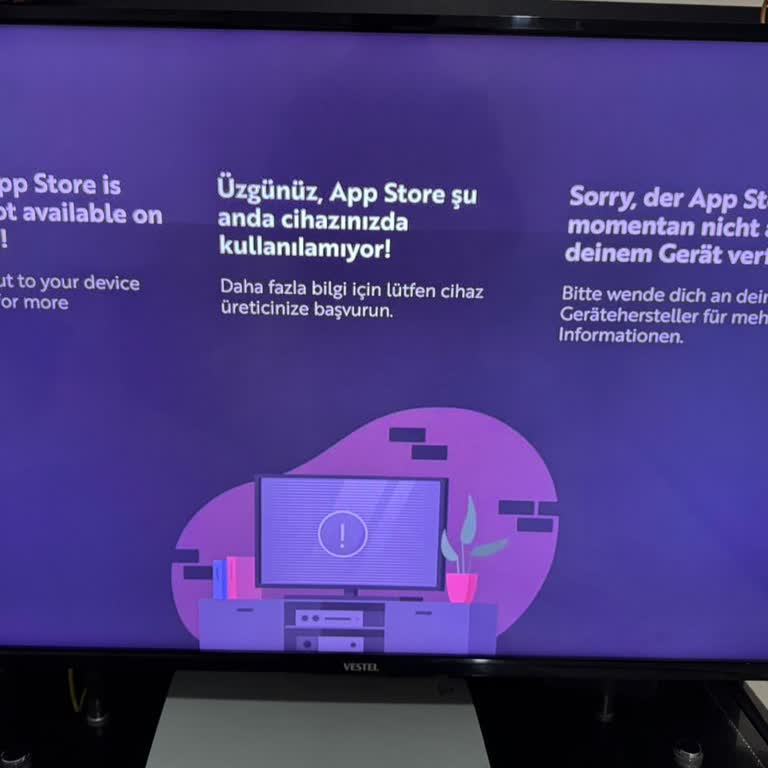 Vestel 50U9500 Smart Özelliği Çalışmıyor Ve App Store Erişilemiyor