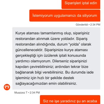 İftar İçin Geciken Sipariş Ve İptal Engeli