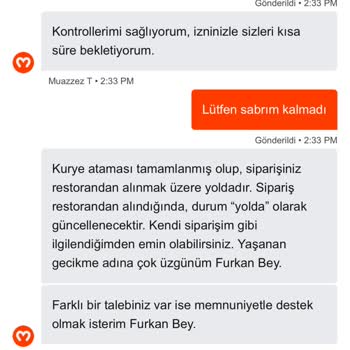 İftar İçin Geciken Sipariş Ve İptal Engeli