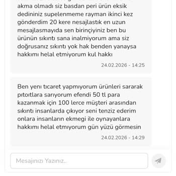 Patlamış Şampuan Ve Satıcıdan Küfürlü Mesaj