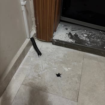 Türk Telekom Kablolama İşçiliği Kapı Yanını Kirletti Ve Temizlenmedi