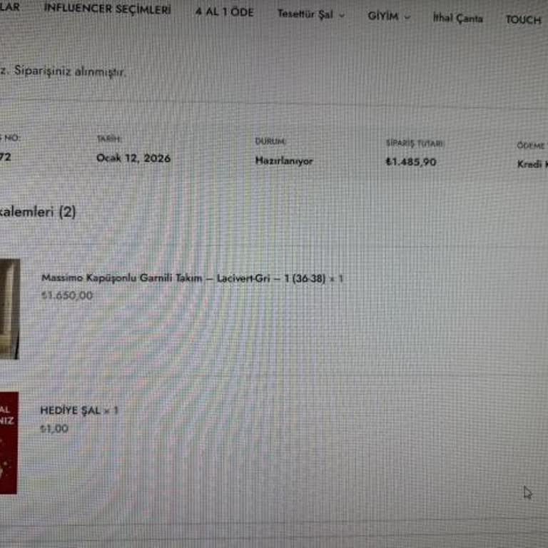 Touch Silky Siparişim Gönderilmedi, İade Talebim Yanıtsız