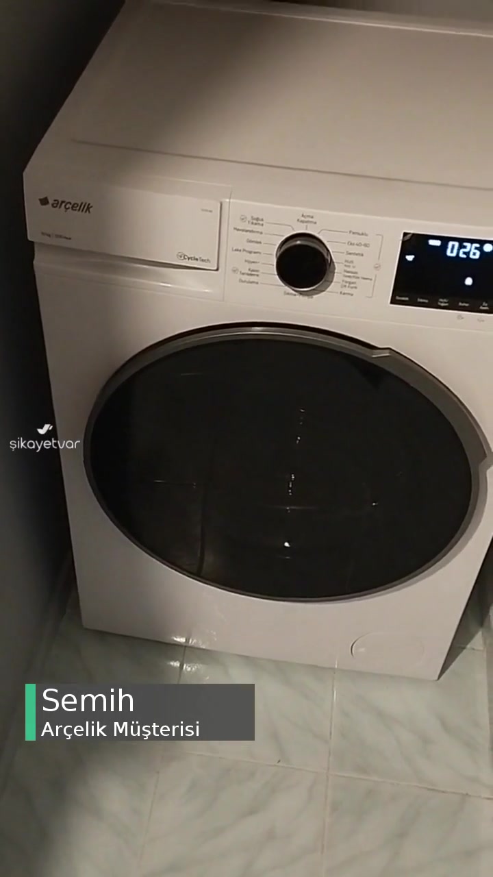 Arçelik 10120 mx 10 Kg 1200 Devir Makine Sesi! videonun kapak resmi