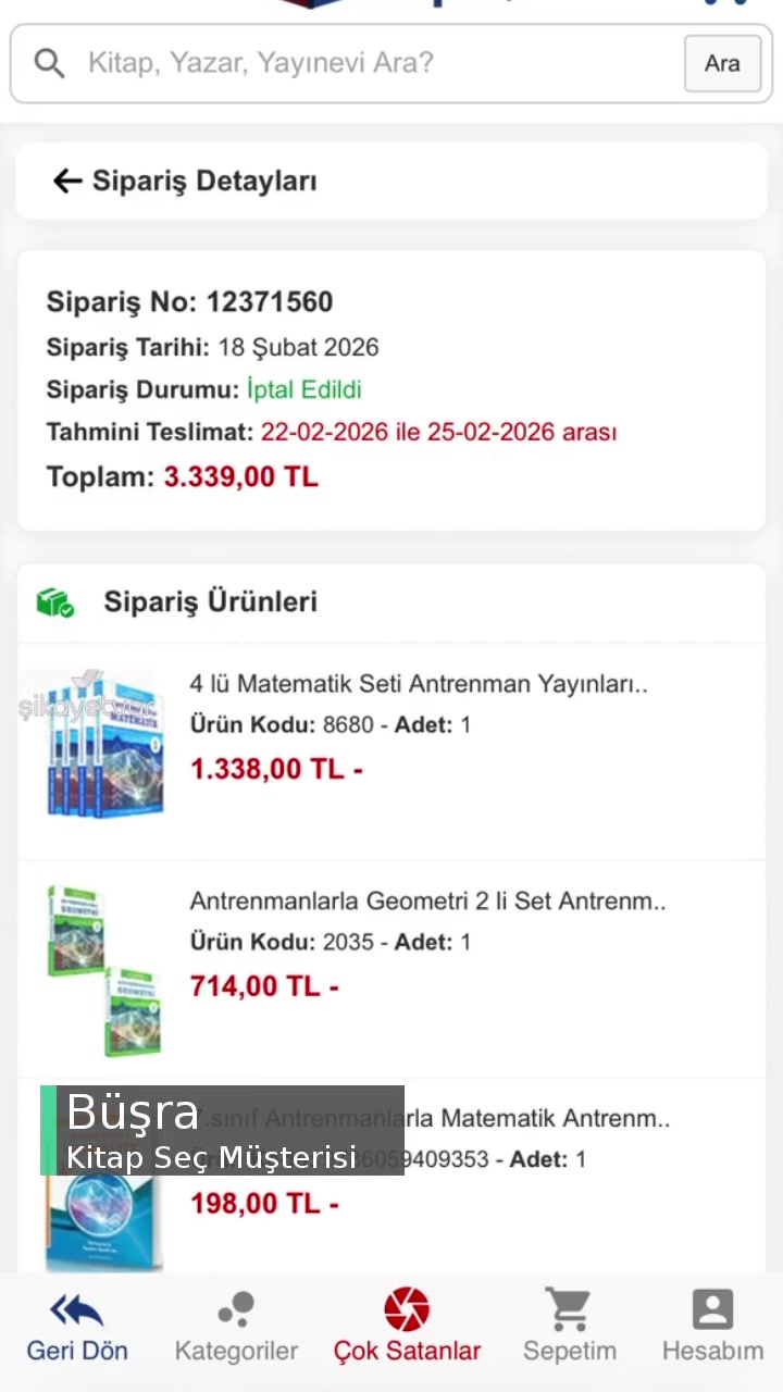 Kitap Seç Sipariş İptal Edildi Haberim Olmadan videonun kapak resmi