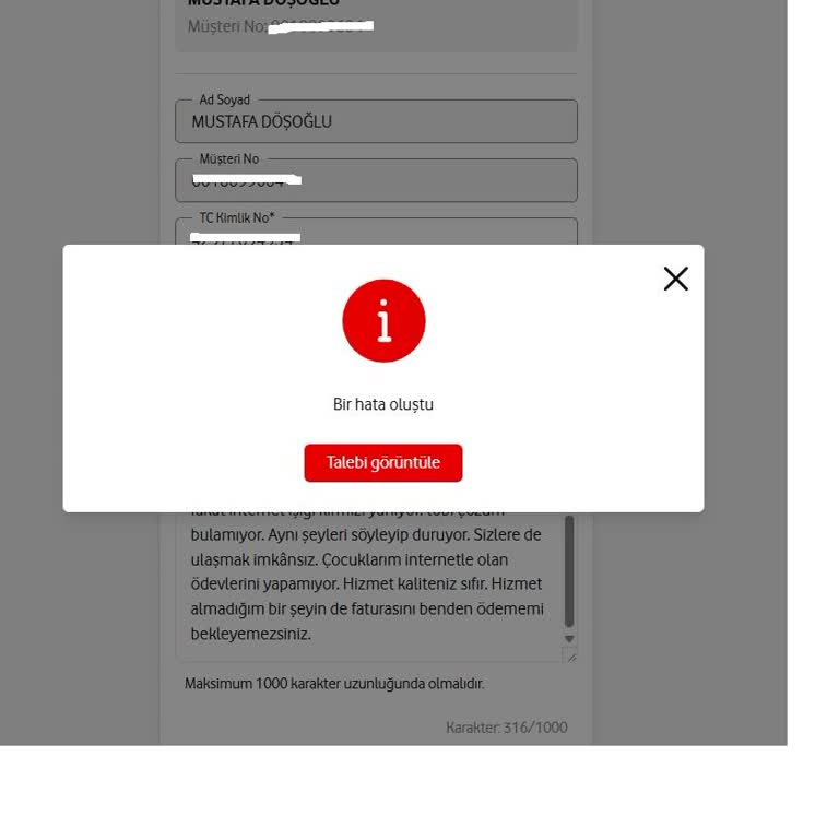 Vodafone Net Ev İnterneti 3 Gün Arızalı Müşteri Hizmetlerinden Çözüm Gelmiyor