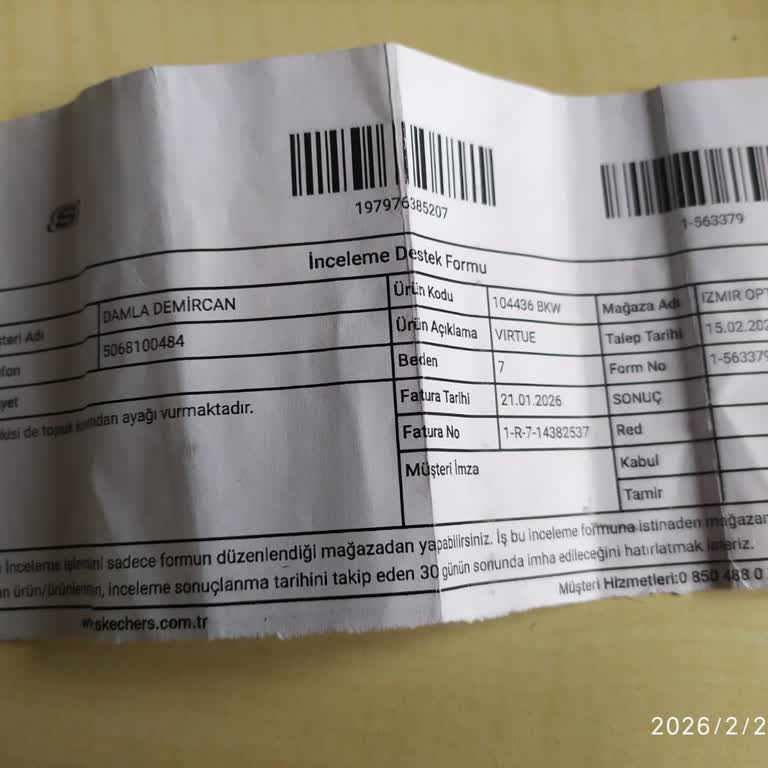 İlk Kullanımda Ağrı Yaratan Skechers Ayakkabının Değişimi Talebi