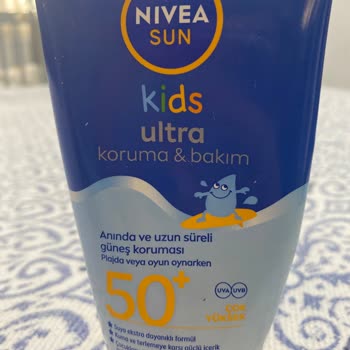Nivea Sun Kids Ultra 50 SPF Kreminin Kristalleşmesi Çocuklar İçin Güven Sorunu