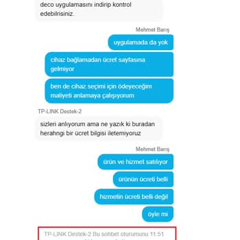 TP-Link Deco X50 Premium Hizmetinin Ücret Bilgisi Açık Değil