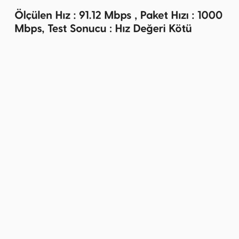 Superonline Söz Verilen Gigabit Hızı Düşüşü Ve Yetersiz Müşteri Hizmetleri
