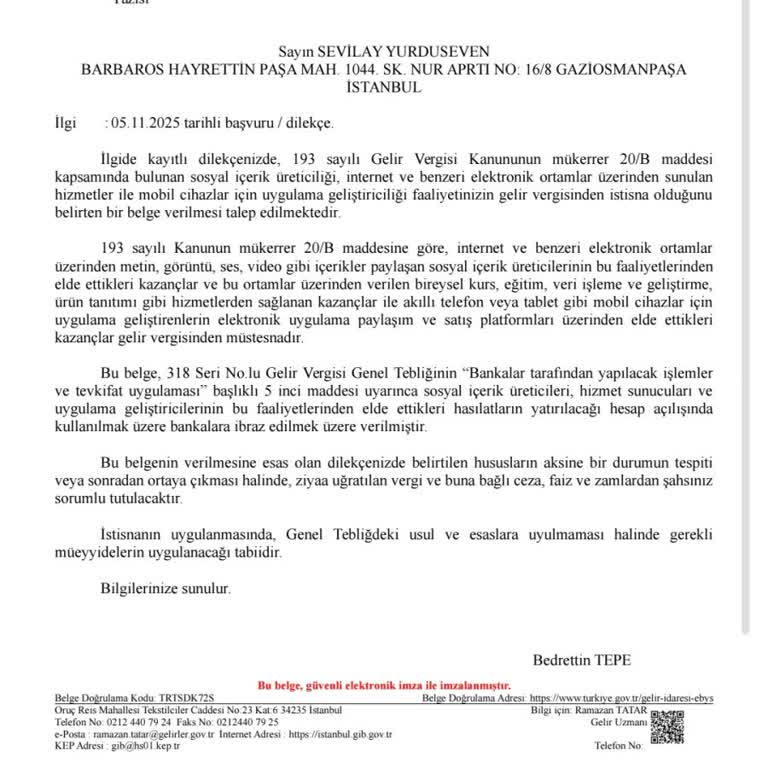 İstanbul Küçükköy Vergi Dairesi’nden Rızasız Bağkur Kaydı Ve 41.938 TL Borç