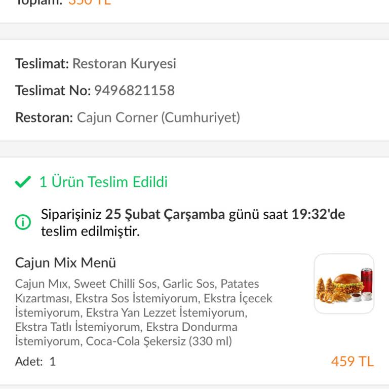 Teslim Edildi Olarak Görünen Siparişim Elime Gelmedi