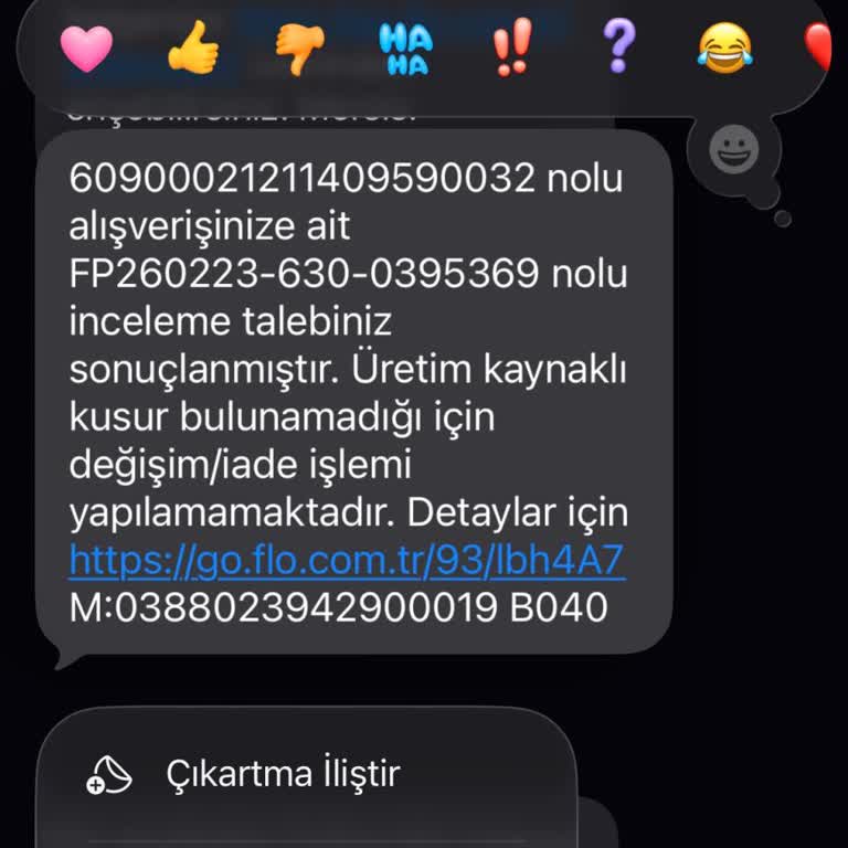 Garanti Kapsamında Kullanılamaz Duruma Gelen Yelek İçin Yenisiyle Değiştirme Talebi