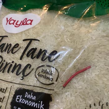 Pirinç Paketi İçinde Kablo Parçası Hijyen Ve Güvenlik Şoku