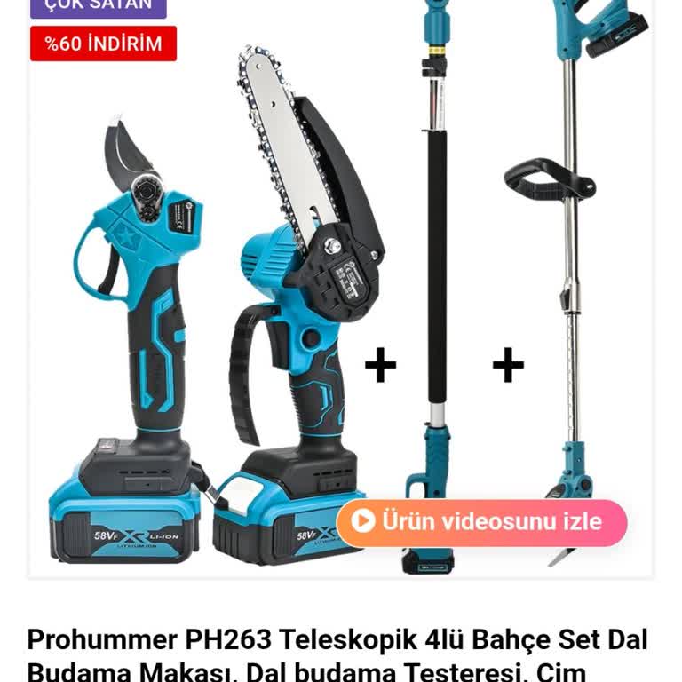 Prohummer Şarjlı Testere Batarya Hızla Bitti, Destek Yok, İade Talebi