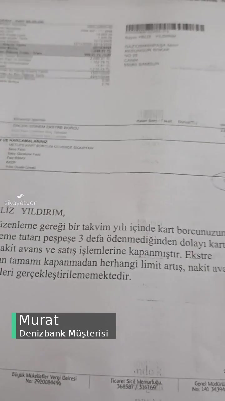 Denizbank Emeğimi Paramı Geri Verin 10 Aydır Ödüyorum Fakat Olmuyor! videonun kapak resmi