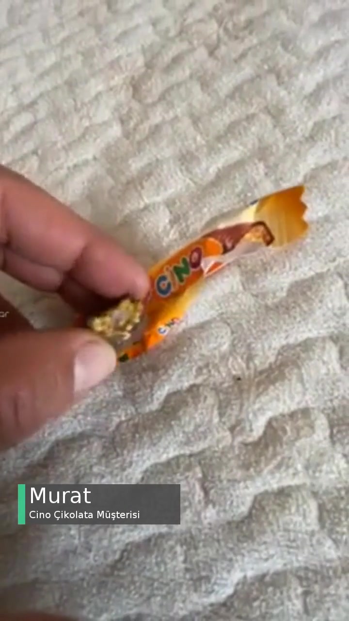Cino Çikolata İçinden Sert Plastik Çıktı! videonun kapak resmi