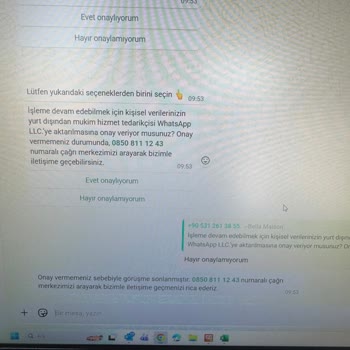 Eksik Lambader Başlığı Ve Zorunlu WhatsApp Veri Paylaşımı