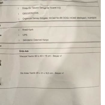 Eksik Yastık Teslimi Ve Cevapsız Müşteri Desteği