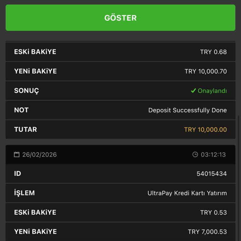 Kredi Kartımdan Çekilen 10.000 TL Yatırım Hesabına Geçmedi