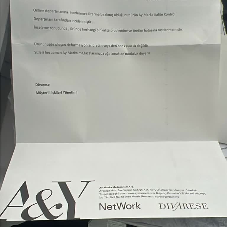 Boya Akması Nedeniyle Bot Değişimi Talebi