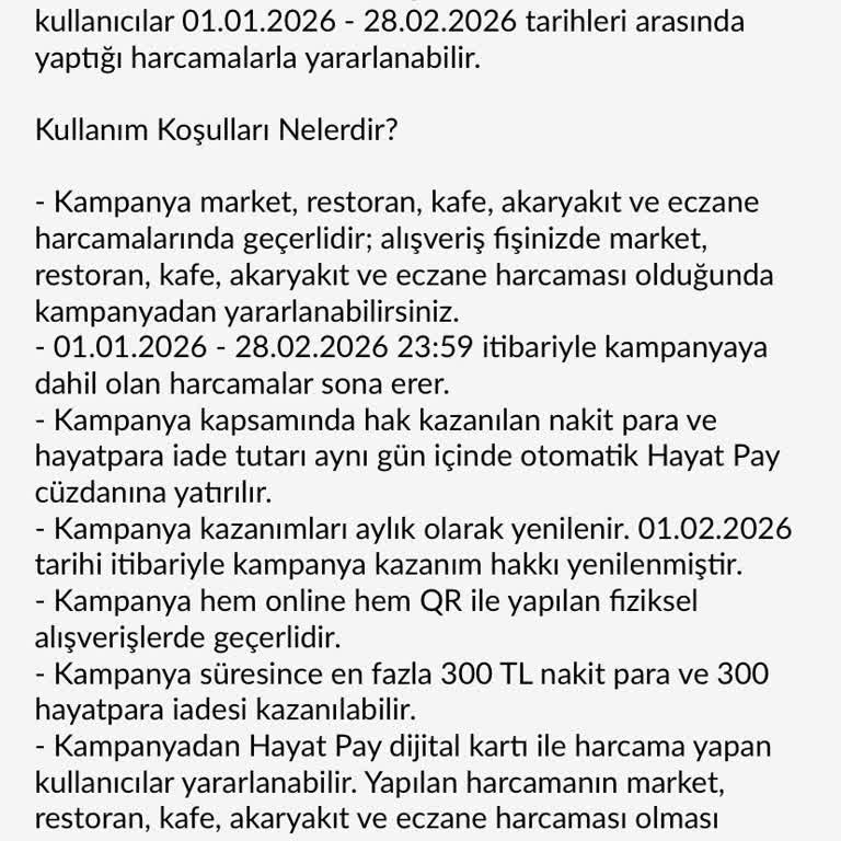 Hayat Pay 60 TL’lik İade Tutarı Hesabıma Yansımadı