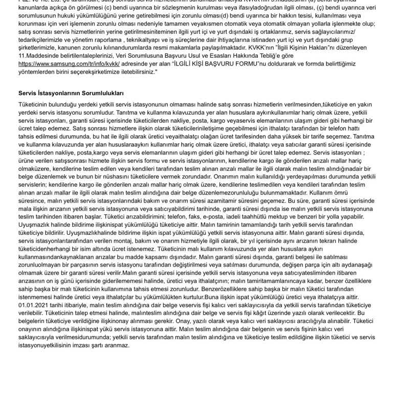 Samsung Televizyon Ekran Arızası Ve Ücretsiz Onarım Talebi