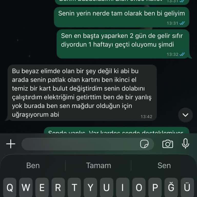 Ş****** Teknik Servis'ten Hatalı Buzdolabı Tamiri Ve Ücret İadesi Talebi