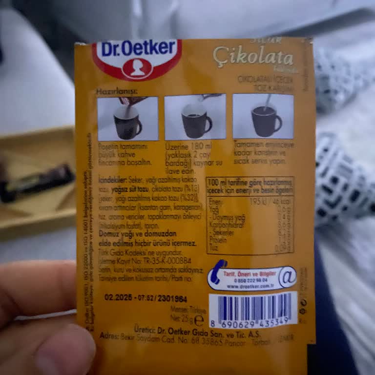 Dr. Oetker Ürününün Son Kullanma Tarihi Geçmiş Çıktı
