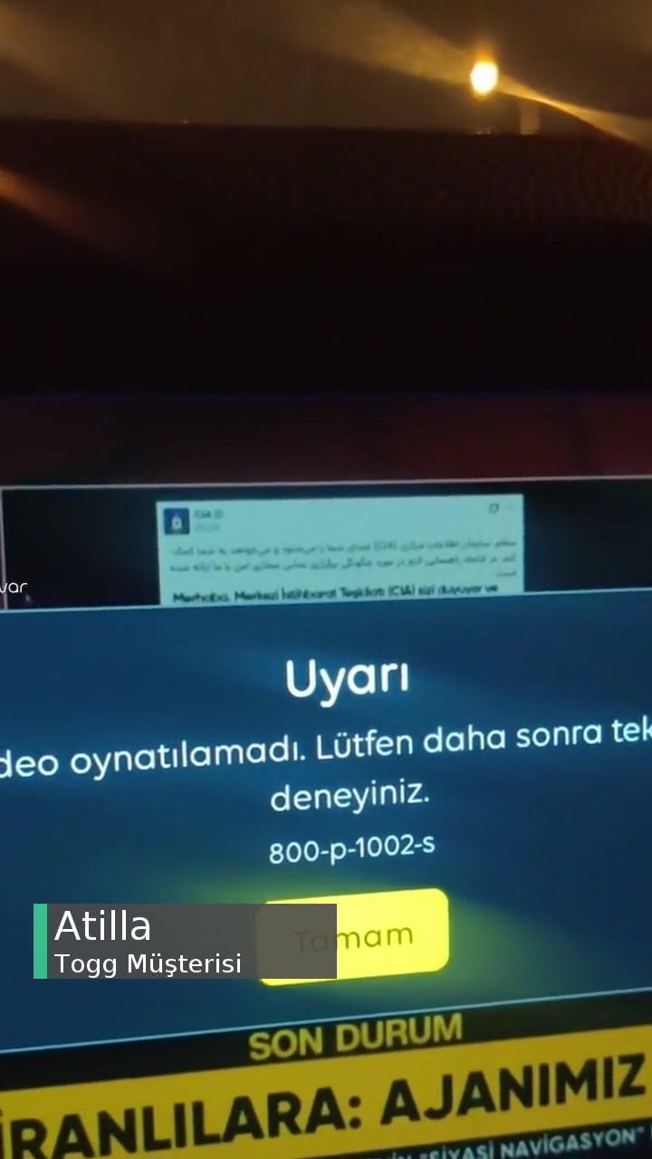 2024 Model Togg Araçta TV+ Video Oynatılamadı Uyarısı videonun kapak resmi