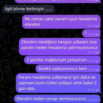 2500 TL Havale İşlemi Hesaba Geçmedi Ve İade Bekleniyor