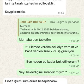 Tamir Ücreti Ödenen Surface Pro 7 Cihazı Kargoya Verilmedi Ve İade Talep Ediliyor