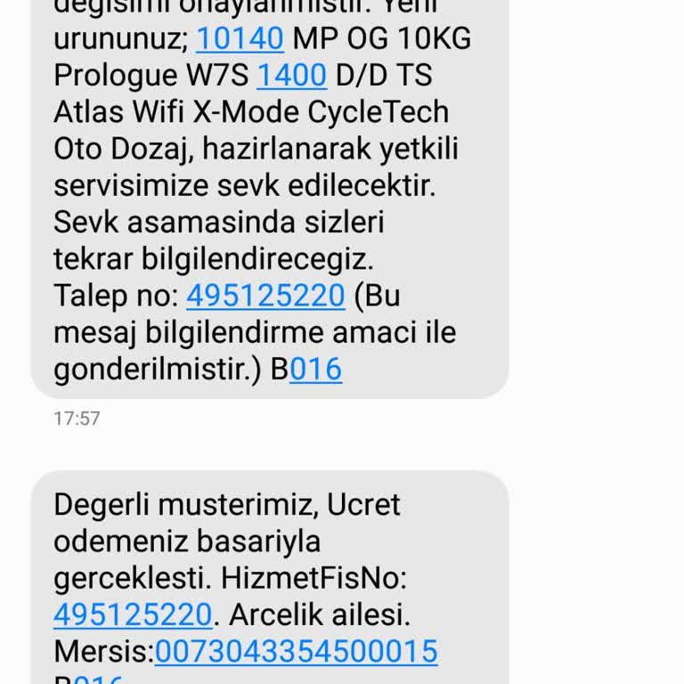 İkinci Çamaşır Makinesine Ait Fatura Tarafıma Gönderilmedi, İade Süreci Durdu