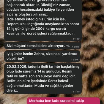 İade Talebinde Çelişkili Cevaplar Ve 200 TL Kargo Kesintisi
