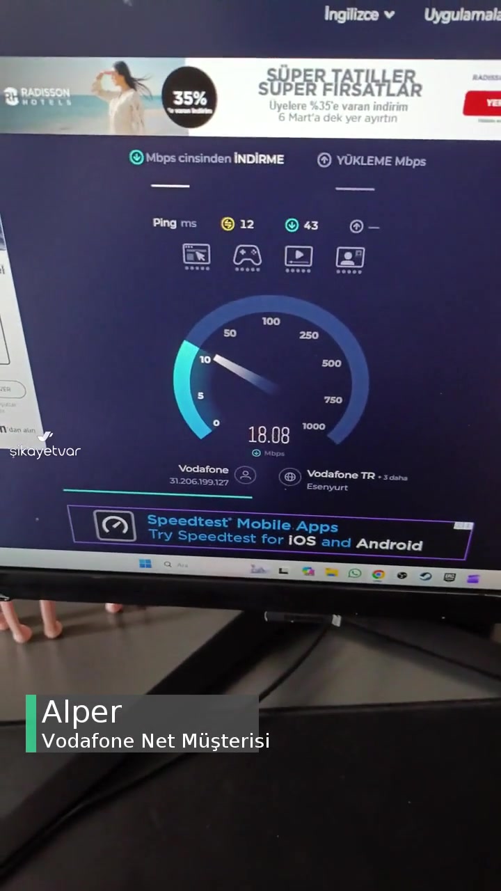 Vodafone Net Ev İnternetim 100 Mgbt İken Ben 5 Alıyorum! videonun kapak resmi