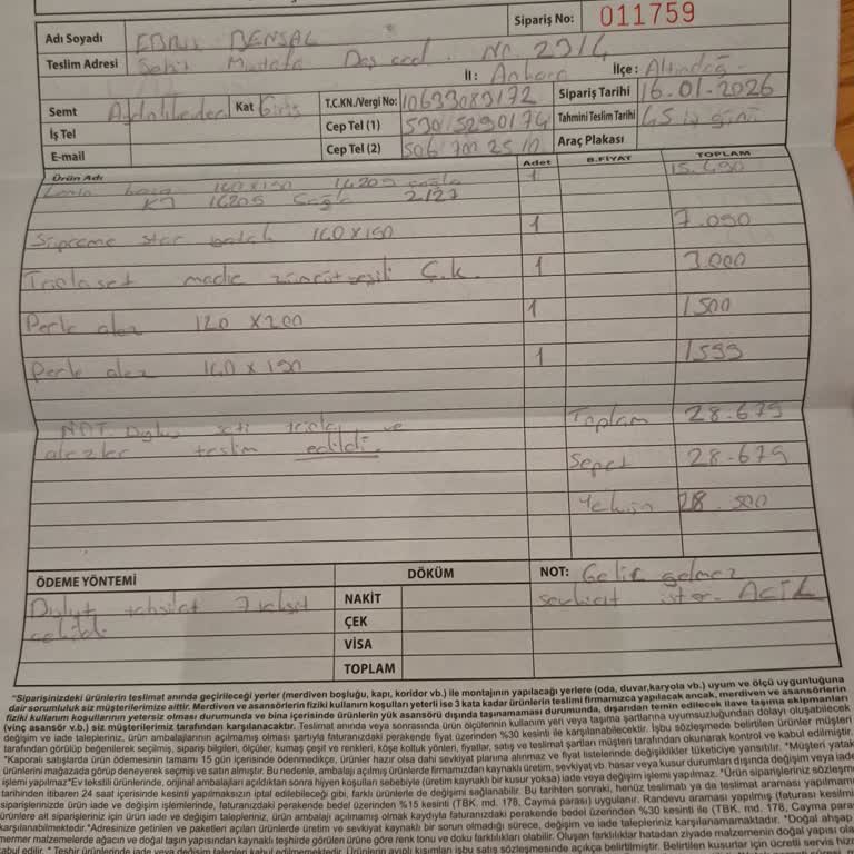 Enza Home Özel Yatak Siparişinde Teslimat Gecikmesi Ve Cevapsız Müşteri Hizmetleri