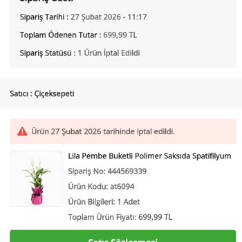 Çiçek Sepeti Aynı Gün Teslim Seçeneği Yanıltıcı, Annemin Doğum Günü Çiçeği Teslim Edilmedi