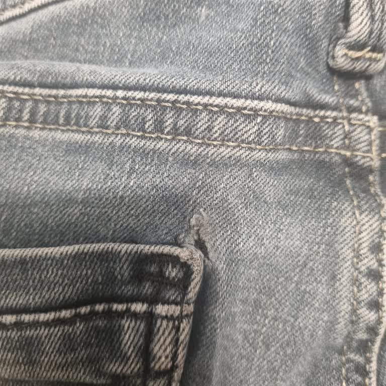 Markos Model Kot Pantolonun Hızlı Deformasyonu Ve Renk Solması Mağaza Reddi