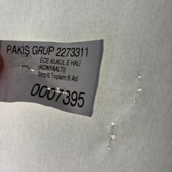 Etiket Zararları Nedeniyle Perdelerimin Kullanılamaz Hale Gelmesi Ve Çözüm Talebi