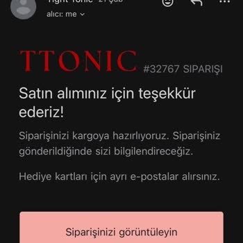 Tight Tonic Ürünüm Kargoya Verilmedi