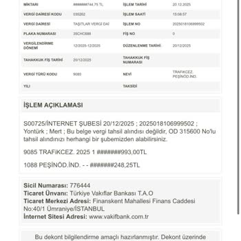 İndirimli Trafik Cezası Ödendiği Halde Sistem Hâlâ Borç Olarak Gösteriyor