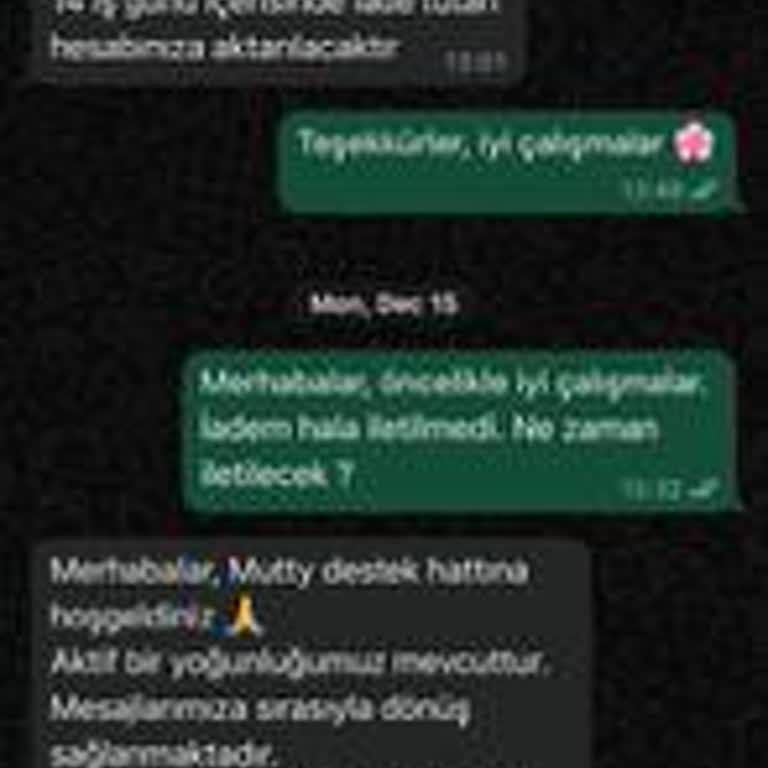 3.699 TL İade Ödemesi Gecikiyor Mutty Butik Sözlerini Tutmuyor